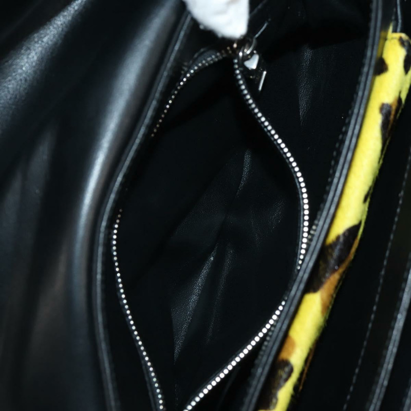 【日本直送】PRADA 尼龍鏈條單肩包 黃色 銀色 正品 ka595V-28