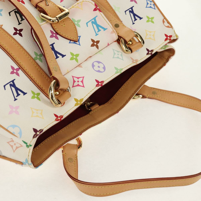 【日本直送】路易威登 Monogram Multicolor Aurelia MM 手提包 白色 M40094 正品 ka465V-5