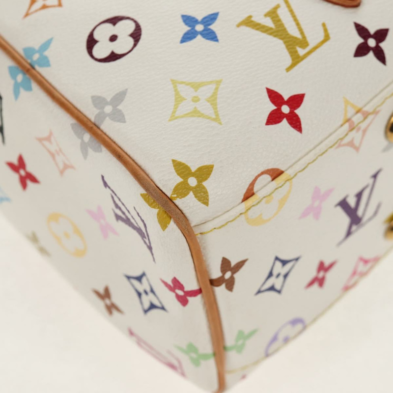 【日本直送】路易威登 Monogram Multicolor Aurelia MM 手提包 白色 M40094 正品 ka465V-8