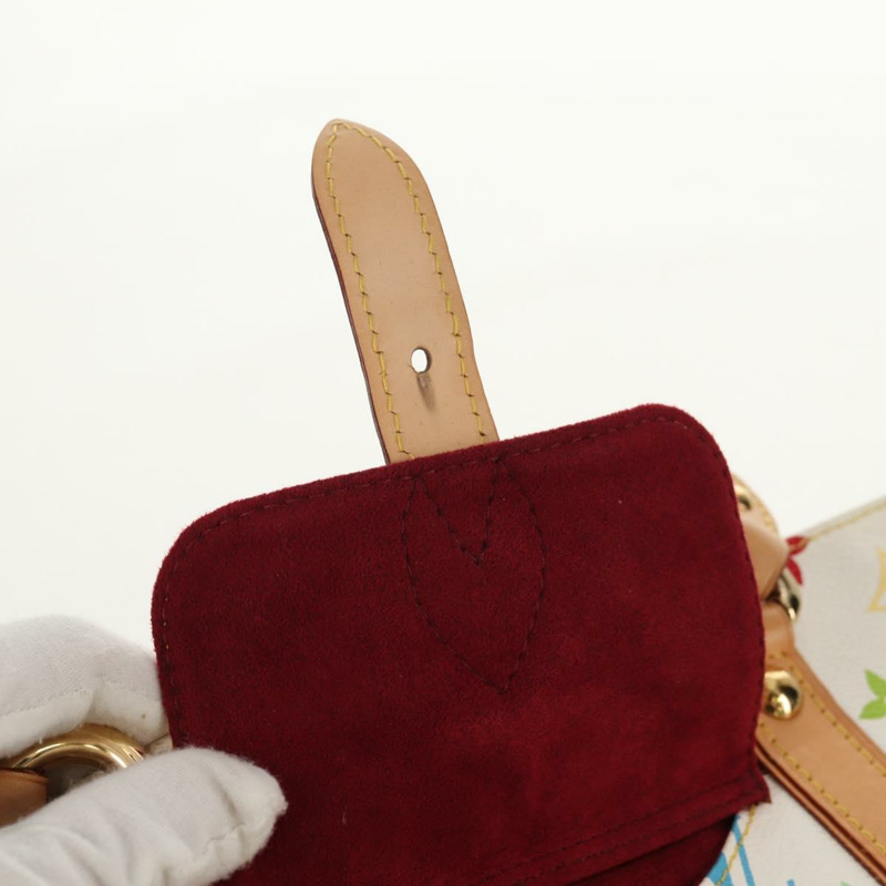 【日本直送】路易威登 Monogram Multicolor Aurelia MM 手提包 白色 M40094 正品 ka465V-17