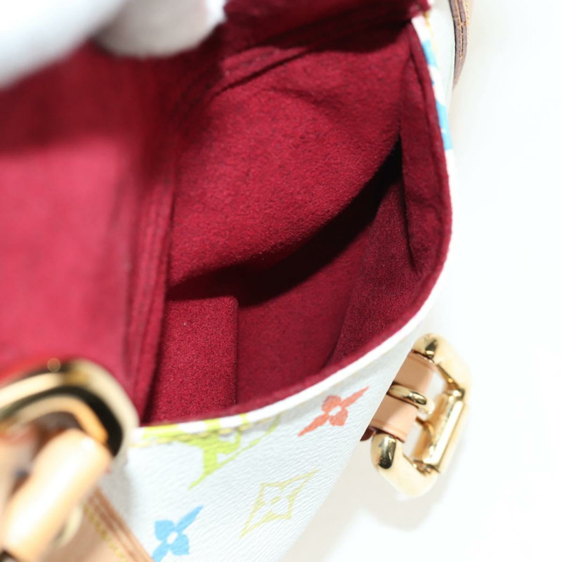 【日本直送】路易威登 Monogram Multicolor Aurelia MM 手提包 白色 M40094 正品 ka465V-19