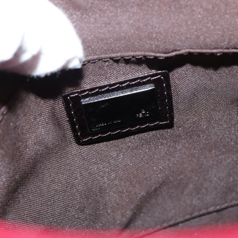 【日本直送】FENDI Zucchino帆布單肩包 紅色銀色 正品 155957V-18