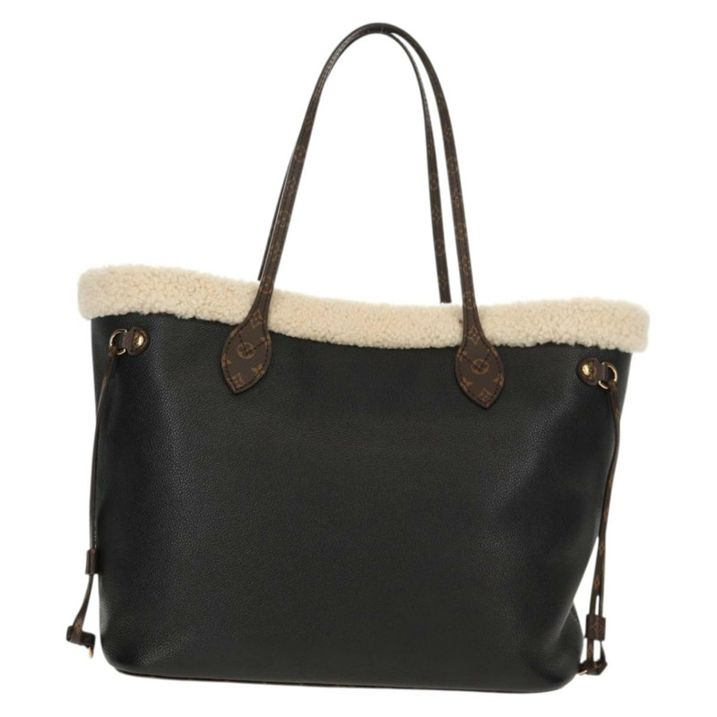 【日本直送】路易威登 Monogram Teddy Neverfull MM 手提包 黑色 M56960 LV Auth fm4970SM-1