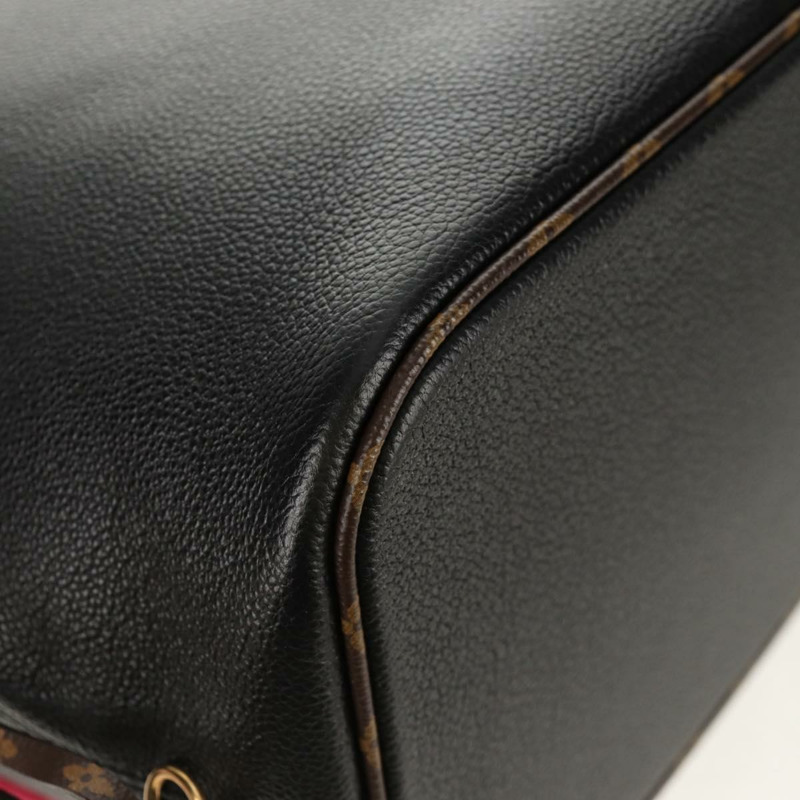 【日本直送】路易威登 Monogram Teddy Neverfull MM 手提包 黑色 M56960 LV Auth fm4970SM-15