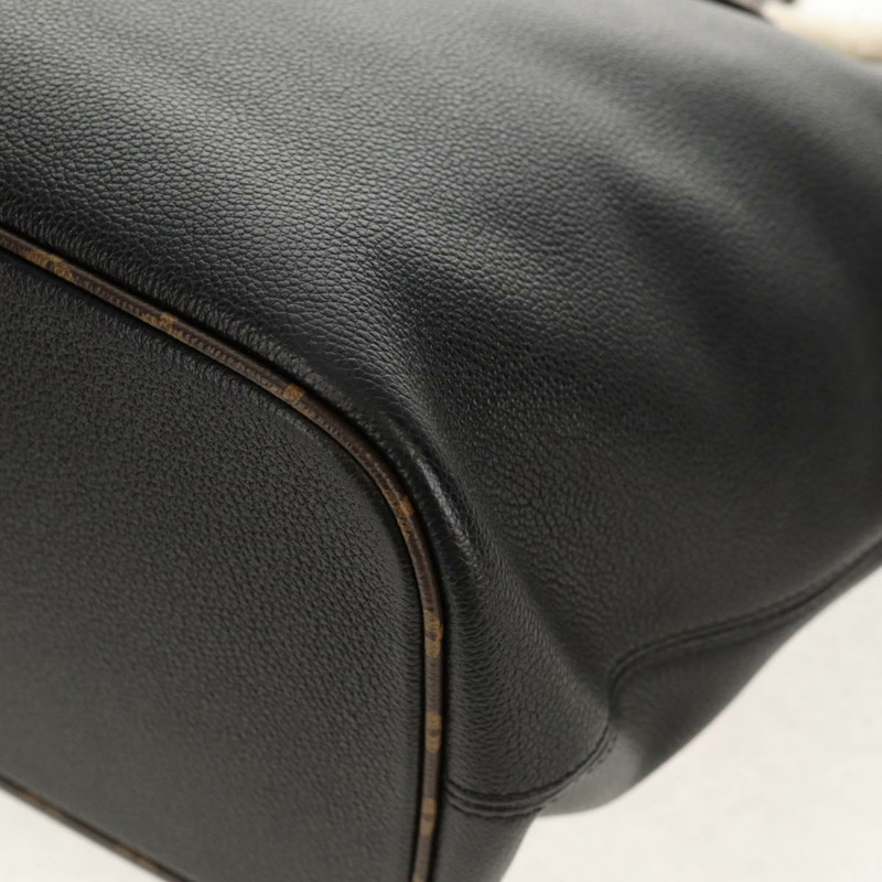 【日本直送】路易威登 Monogram Teddy Neverfull MM 手提包 黑色 M56960 LV Auth fm4970SM-16