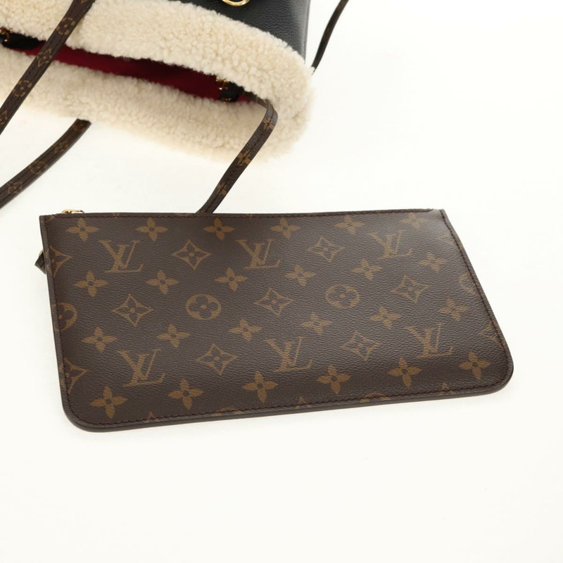 【日本直送】路易威登 Monogram Teddy Neverfull MM 手提包 黑色 M56960 LV Auth fm4970SM-20