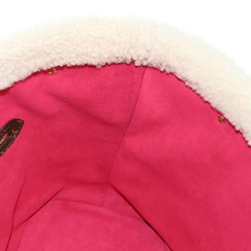 【日本直送】路易威登 Monogram Teddy Neverfull MM 手提包 黑色 M56960 LV Auth fm4970SM-30