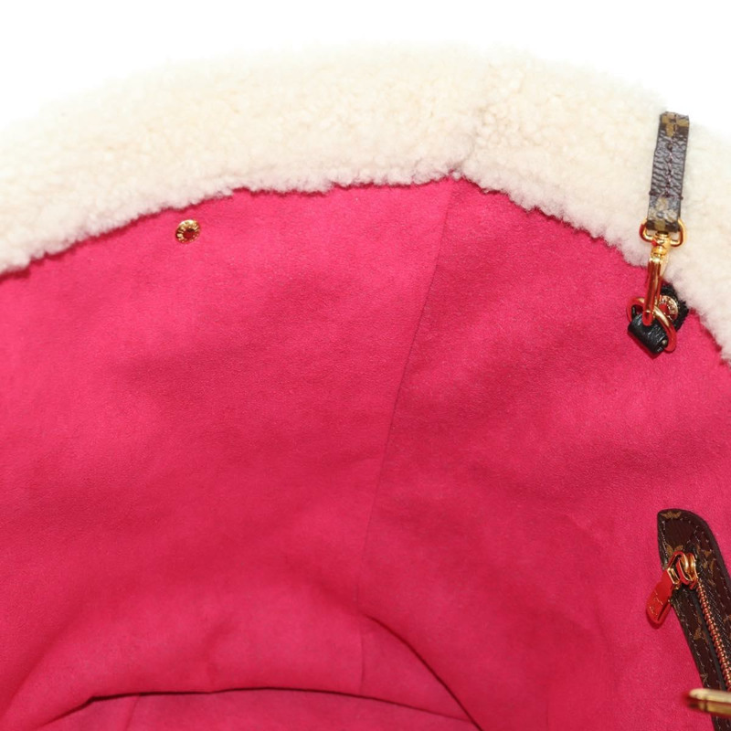 【日本直送】路易威登 Monogram Teddy Neverfull MM 手提包 黑色 M56960 LV Auth fm4970SM-31