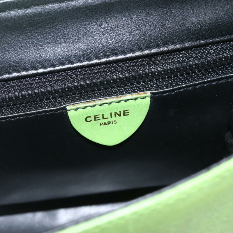 【日本直送】CELINE 圓背包 皮革 金色 淺綠色 正品 156219V-16