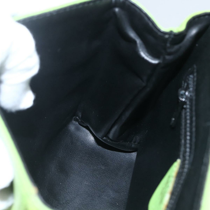 【日本直送】CELINE 圓背包 皮革 金色 淺綠色 正品 156219V-19