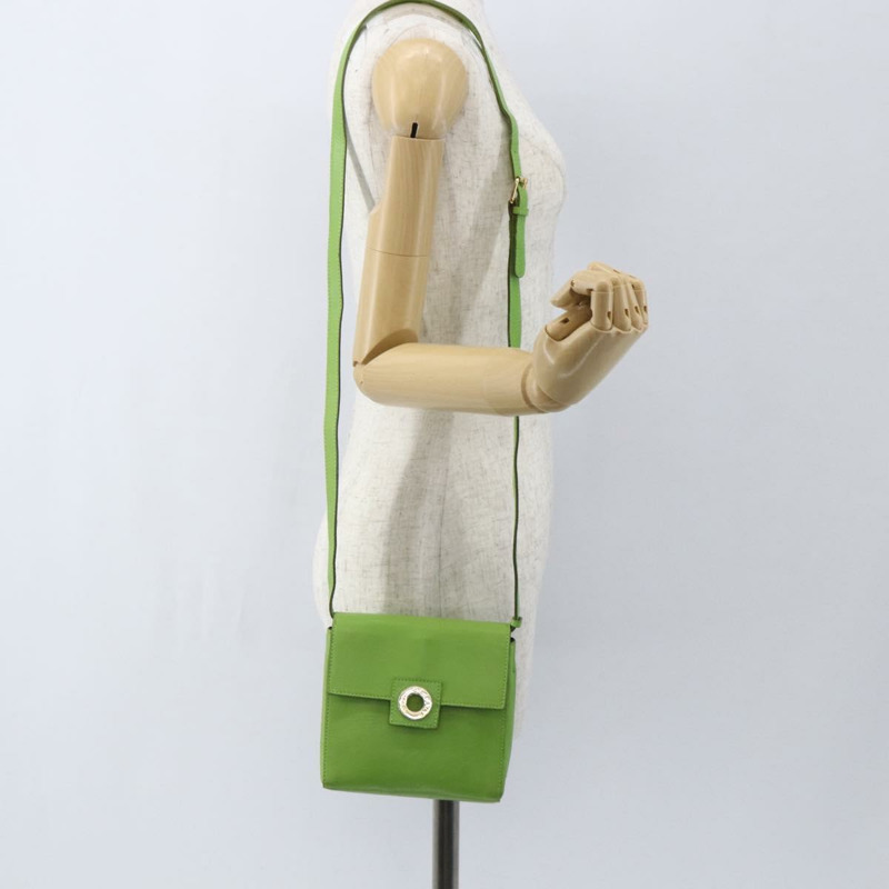 【日本直送】CELINE 圓背包 皮革 金色 淺綠色 正品 156219V-21