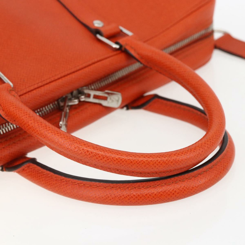 【日本直送】路易威登 Taiga Porte Documents Voyage 手提包 橘色 M30637 LV Auth 156354-6