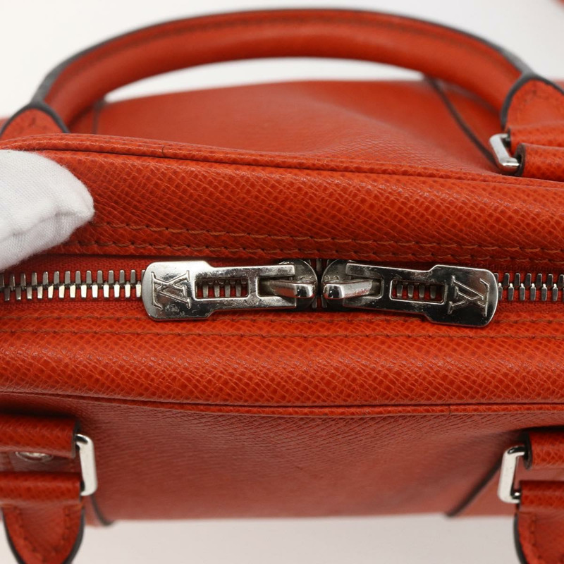 【日本直送】路易威登 Taiga Porte Documents Voyage 手提包 橘色 M30637 LV Auth 156354-9