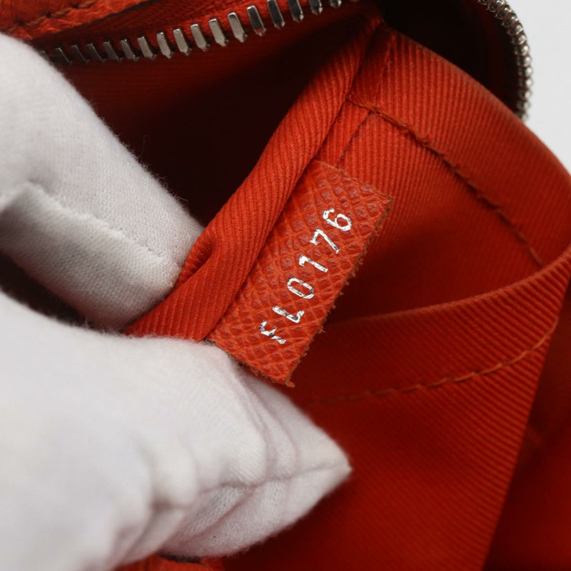 【日本直送】路易威登 Taiga Porte Documents Voyage 手提包 橘色 M30637 LV Auth 156354-11