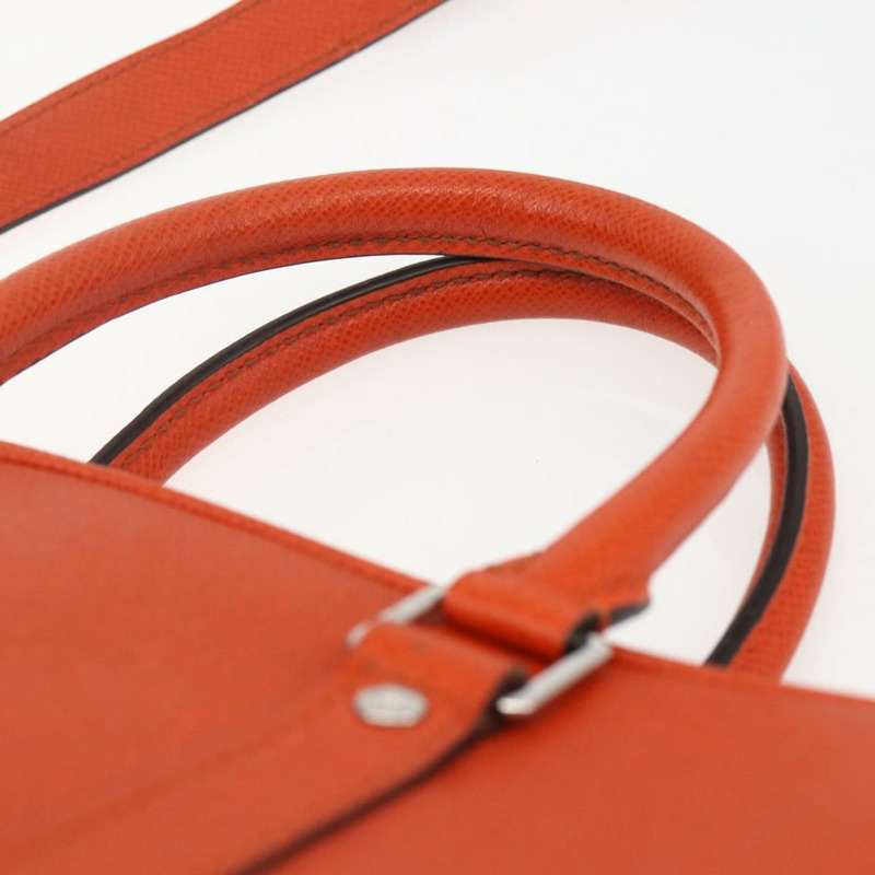 【日本直送】路易威登 Taiga Porte Documents Voyage 手提包 橘色 M30637 LV Auth 156354-13