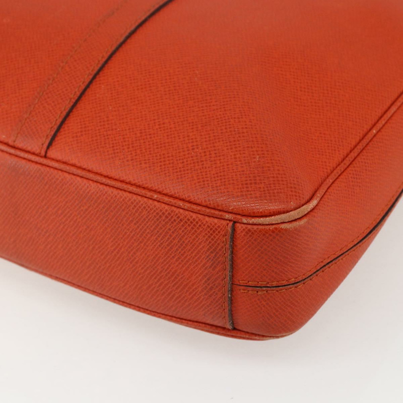 【日本直送】路易威登 Taiga Porte Documents Voyage 手提包 橘色 M30637 LV Auth 156354-16