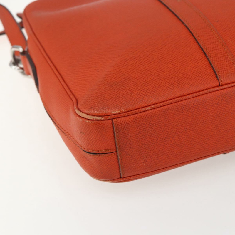 【日本直送】路易威登 Taiga Porte Documents Voyage 手提包 橘色 M30637 LV Auth 156354-17