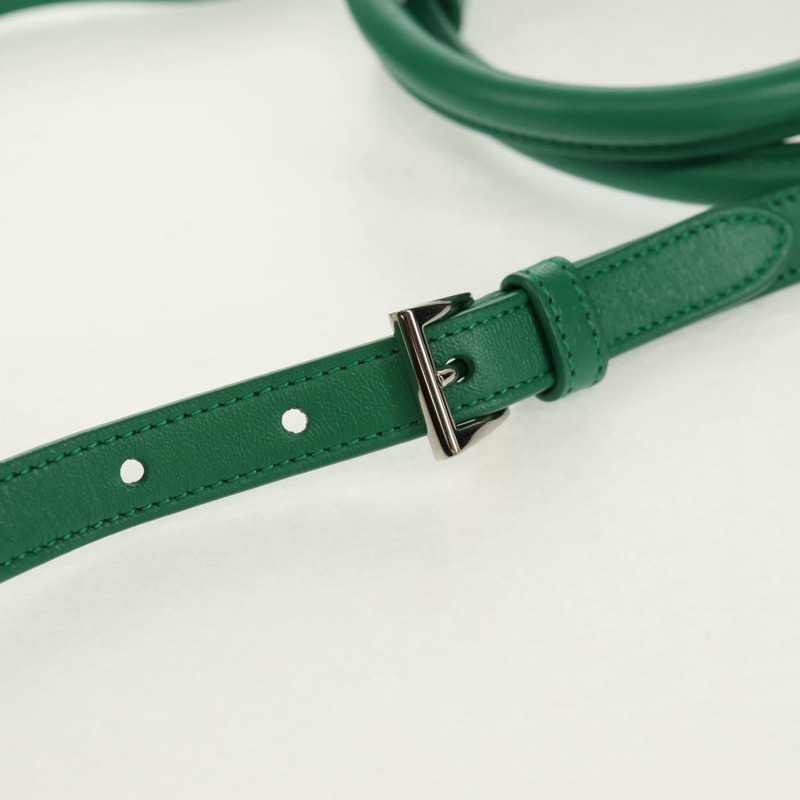 【日本直送】PRADA Moon Bag 手提包 皮革 兩用 綠色 銀色 正品 152696SAM-8