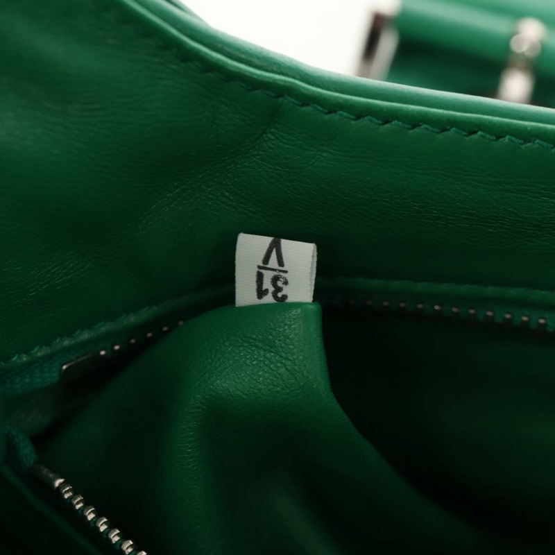 【日本直送】PRADA Moon Bag 手提包 皮革 兩用 綠色 銀色 正品 152696SAM-10