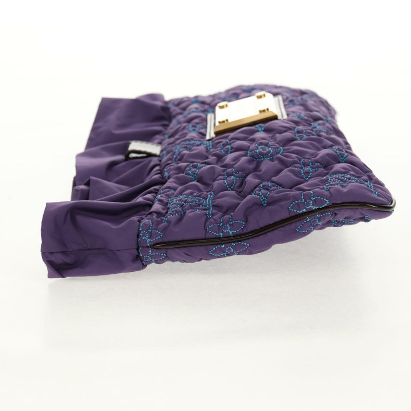 【日本直送】路易威登 Monogram Satin Pochette Devi MM 手袋 紫色 M93197 正品 142093SAM-2