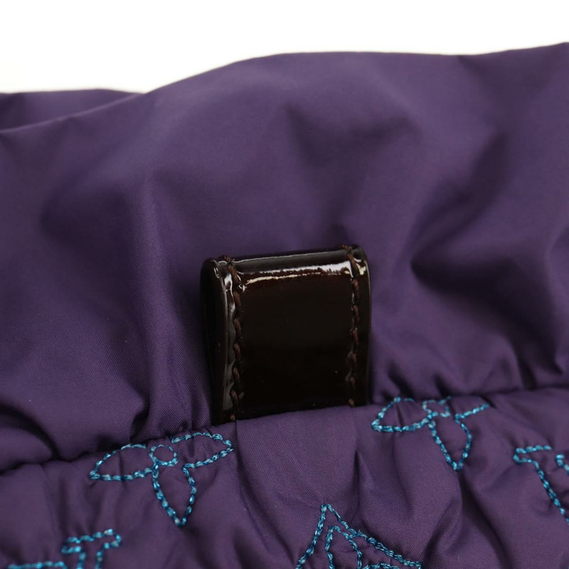 【日本直送】路易威登 Monogram Satin Pochette Devi MM 手袋 紫色 M93197 正品 142093SAM-7