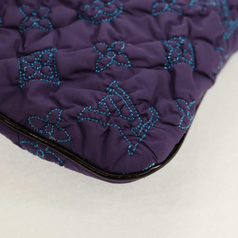 【日本直送】路易威登 Monogram Satin Pochette Devi MM 手袋 紫色 M93197 正品 142093SAM-14