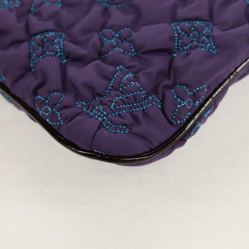 【日本直送】路易威登 Monogram Satin Pochette Devi MM 手袋 紫色 M93197 正品 142093SAM-15