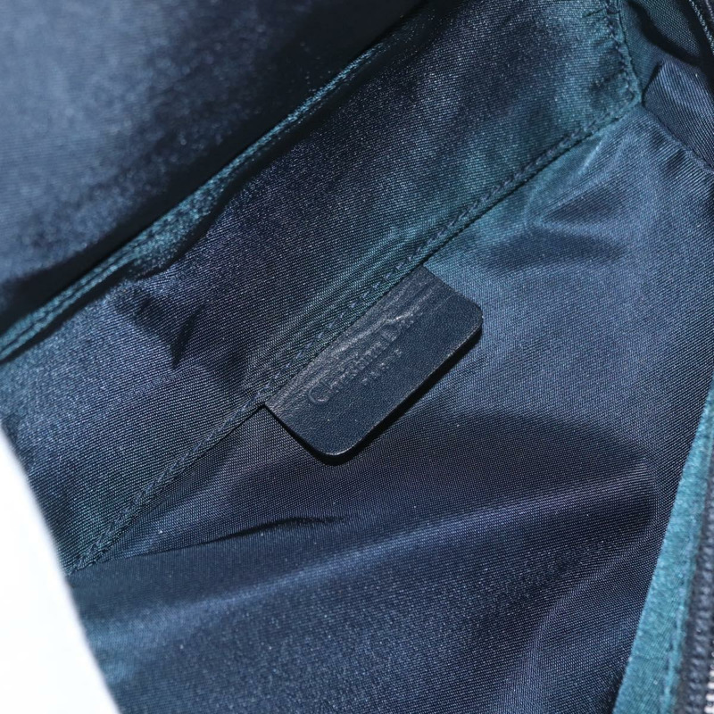 【日本直送】Christian Dior Trotter帆布馬鞍包 藍色金色 正品 153710V-8