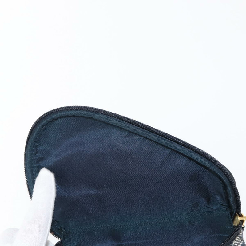 【日本直送】Christian Dior Trotter帆布馬鞍包 藍色金色 正品 153710V-19