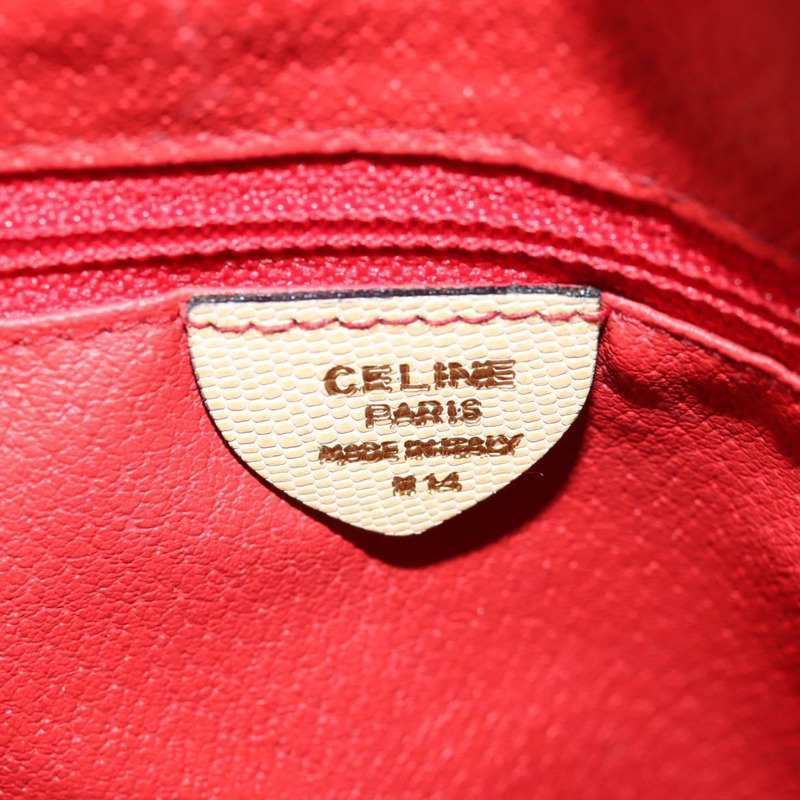 【日本直送】CELINE 手提包 皮革 兩用 米色 金色 正品 BA8676V-11