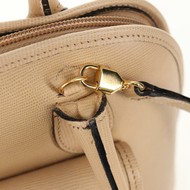 【日本直送】CELINE 手提包 皮革 兩用 米色 金色 正品 BA8676V-22