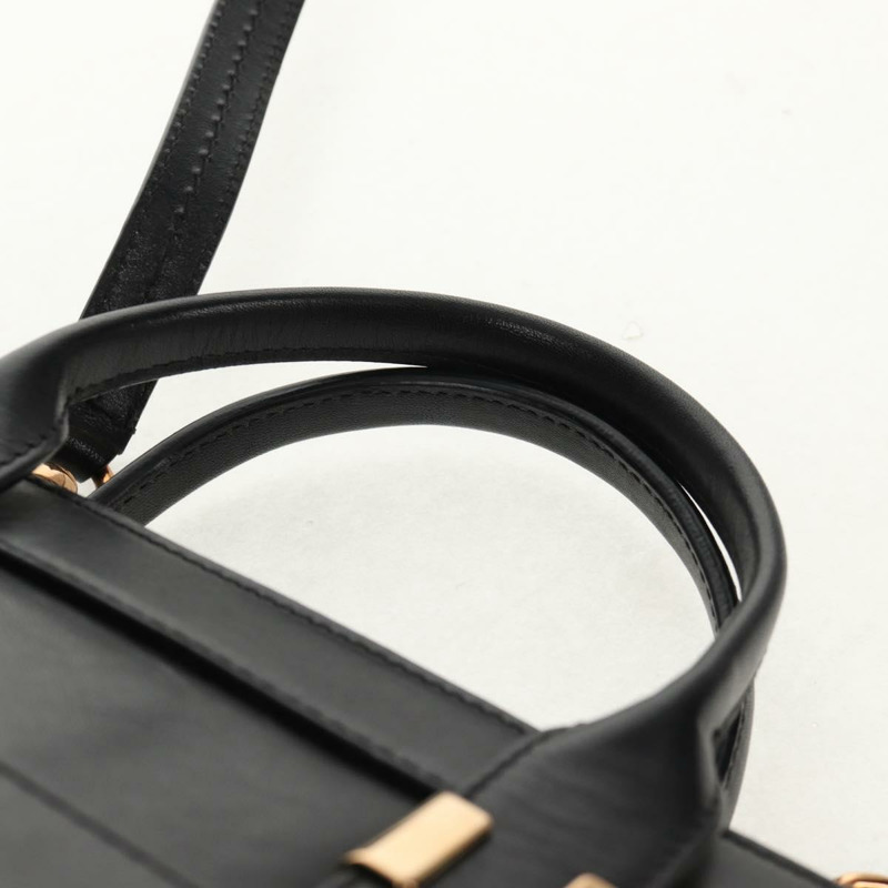 【日本直送】Chloe Alice 手提包 皮革 兩用 黑色 金色 正品 BA8652V-7