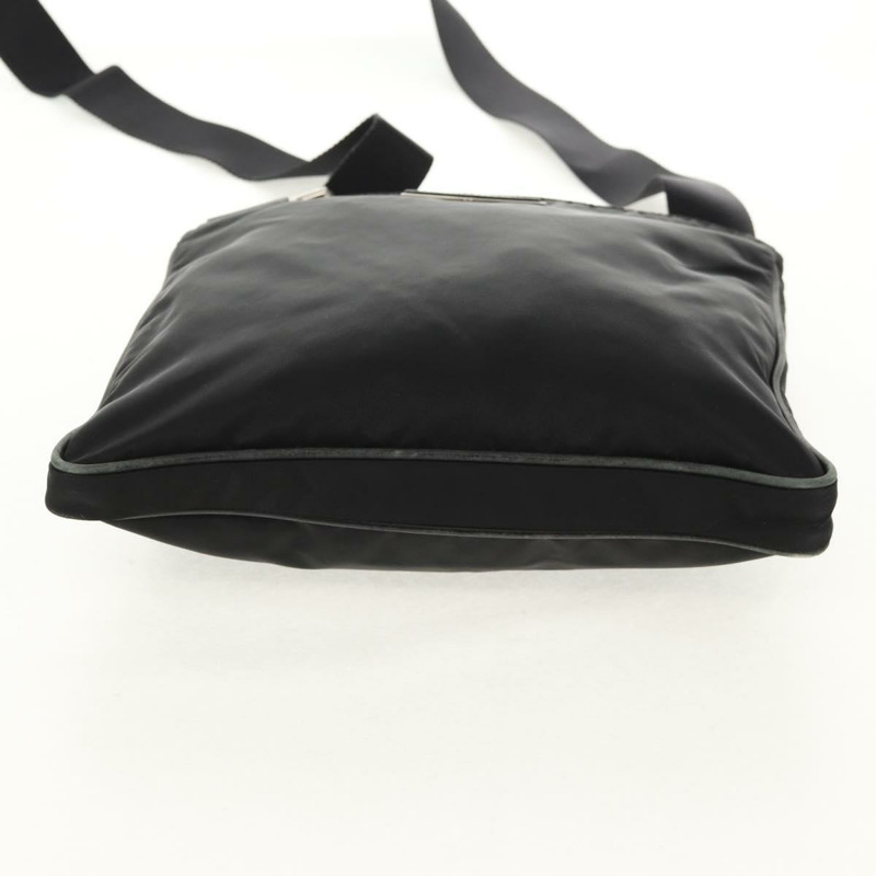 【日本直送】PRADA 單肩包 尼龍 黑色 銀色 正品 153653V-4
