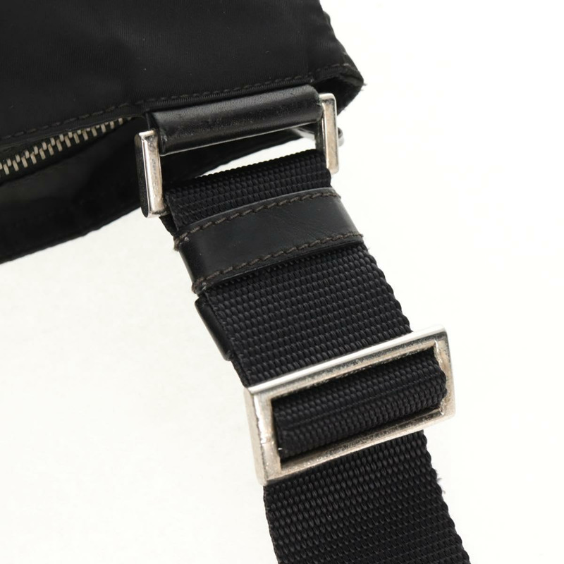 【日本直送】PRADA 單肩包 尼龍 黑色 銀色 正品 153653V-7