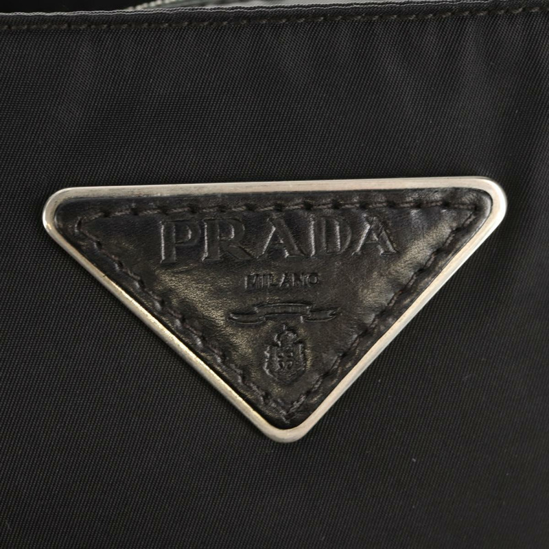 【日本直送】PRADA 單肩包 尼龍 黑色 銀色 正品 153653V-19