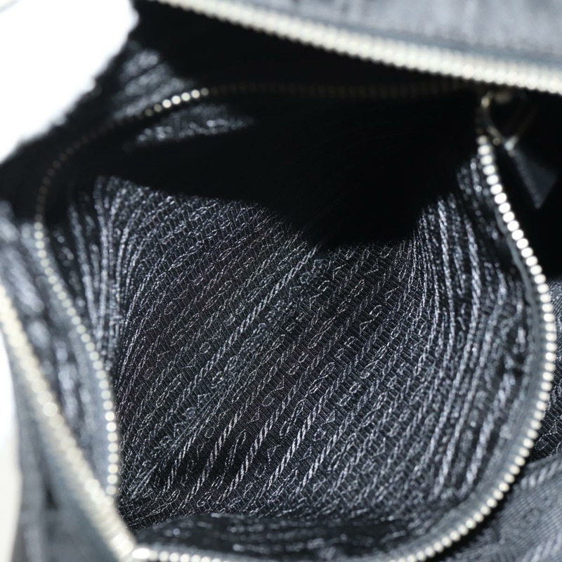 【日本直送】PRADA 單肩包 尼龍 黑色 銀色 正品 153653V-25