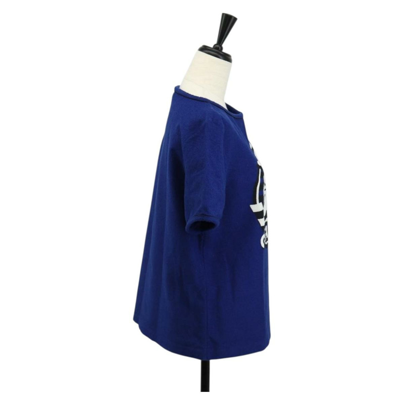 【日本直送】香奈兒短袖T卹，純棉，36碼，藍色，CC標誌，正品 BA8669M-3