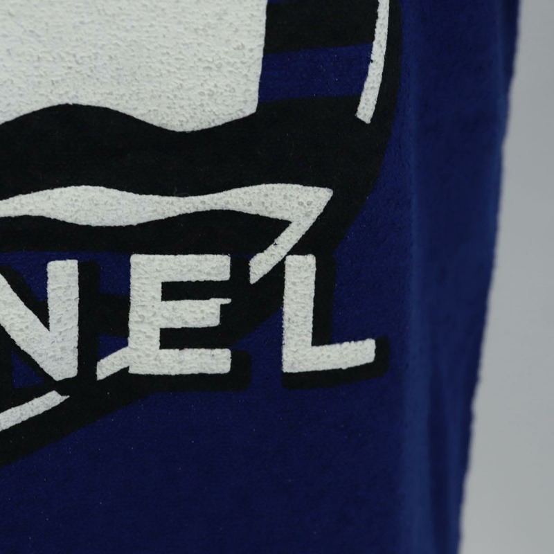 【日本直送】香奈兒短袖T卹，純棉，36碼，藍色，CC標誌，正品 BA8669M-7