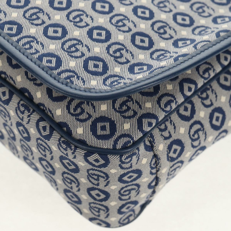 【日本直送】GUCCI帆布肩背包，藍銀色，貨號664143，正品，BA8728SAV-14