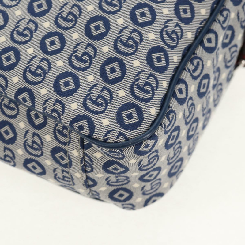 【日本直送】GUCCI帆布肩背包，藍銀色，貨號664143，正品，BA8728SAV-15