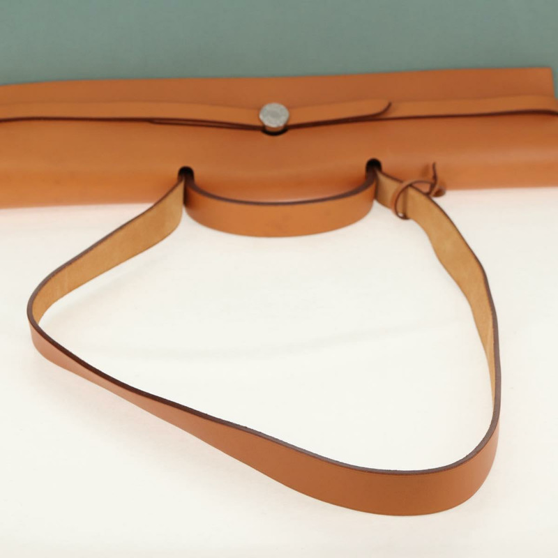 【日本直送】愛馬仕 Her 拉鍊 GM 手袋 帆布皮革 藍色 銀色 正品 BA8733SAM-7