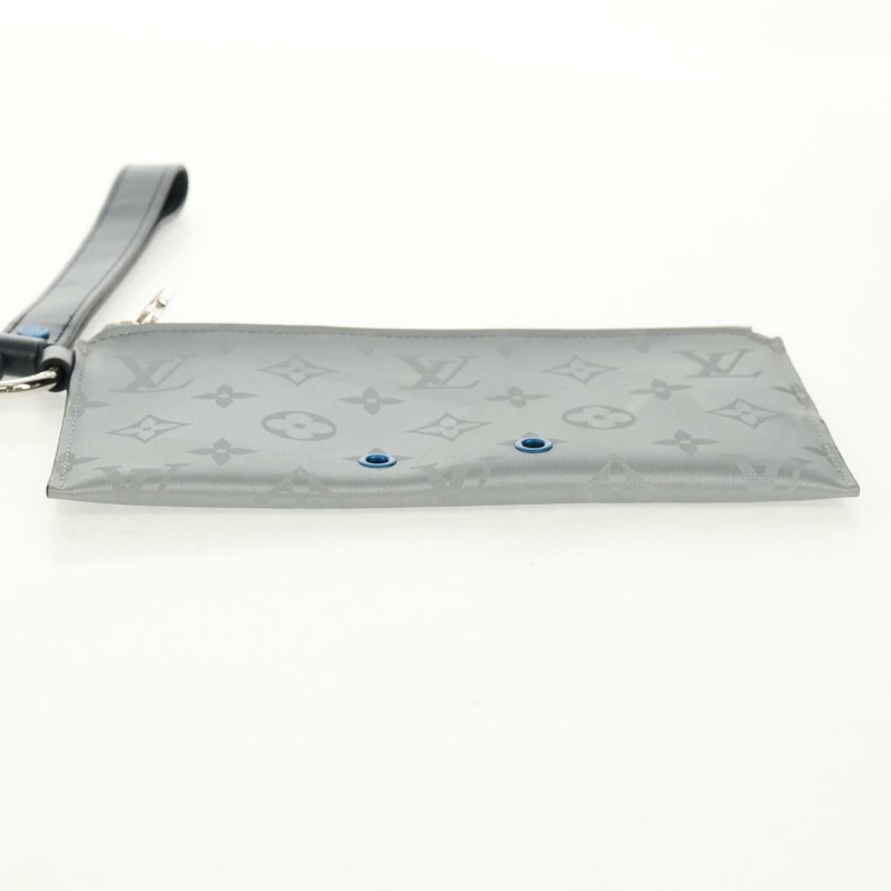 【日本直送】路易威登 Monogram Satellite Alpha 手拿包 銀色 M44178 LV Auth 156367M-5