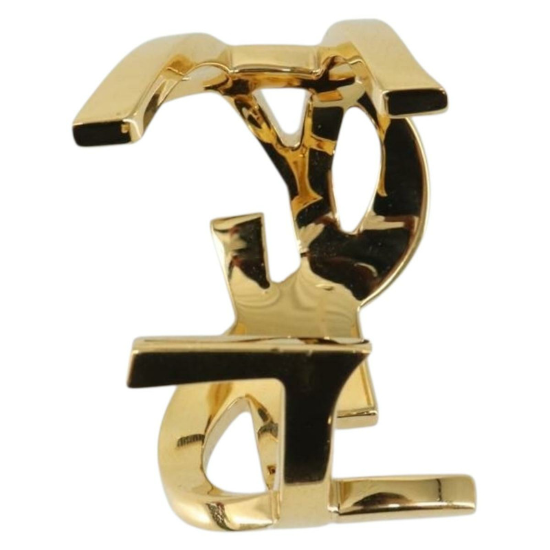 【日本直送】SAINT LAURENT Cassandra 手環 金屬金 Auth yk20028M-2