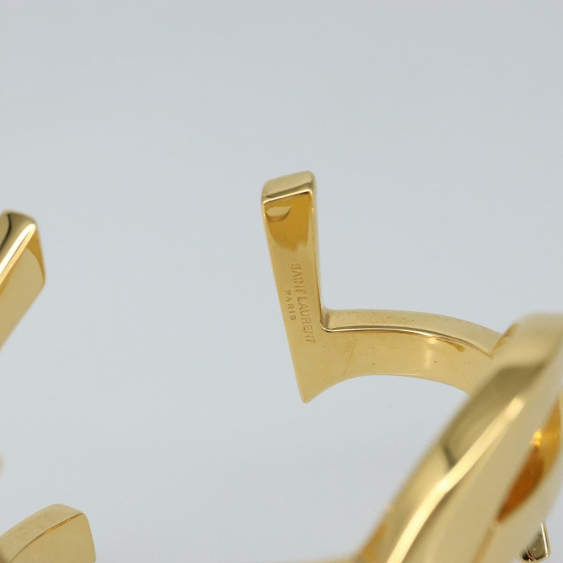 【日本直送】SAINT LAURENT Cassandra 手環 金屬金 Auth yk20028M-7