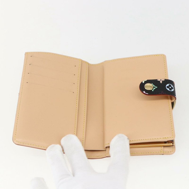 【日本直送】路易威登 多色 Portefeuille Viennois 皮夾黑色 M92988 正品 am10020V-7