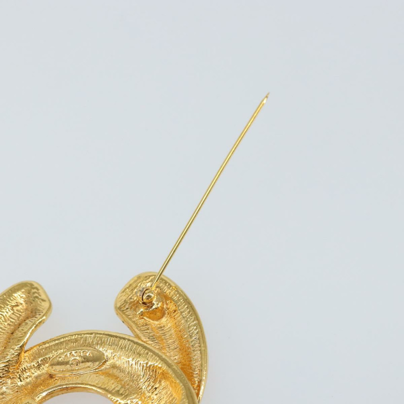 【日本直送】香奈兒 CC 胸針 金屬金 CC Auth am9957V-6