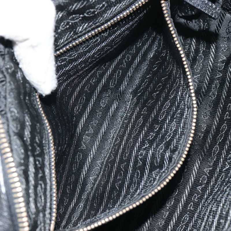【日本直送】PRADA 尼龍手提包 黑色 金色 正品 157120V-21