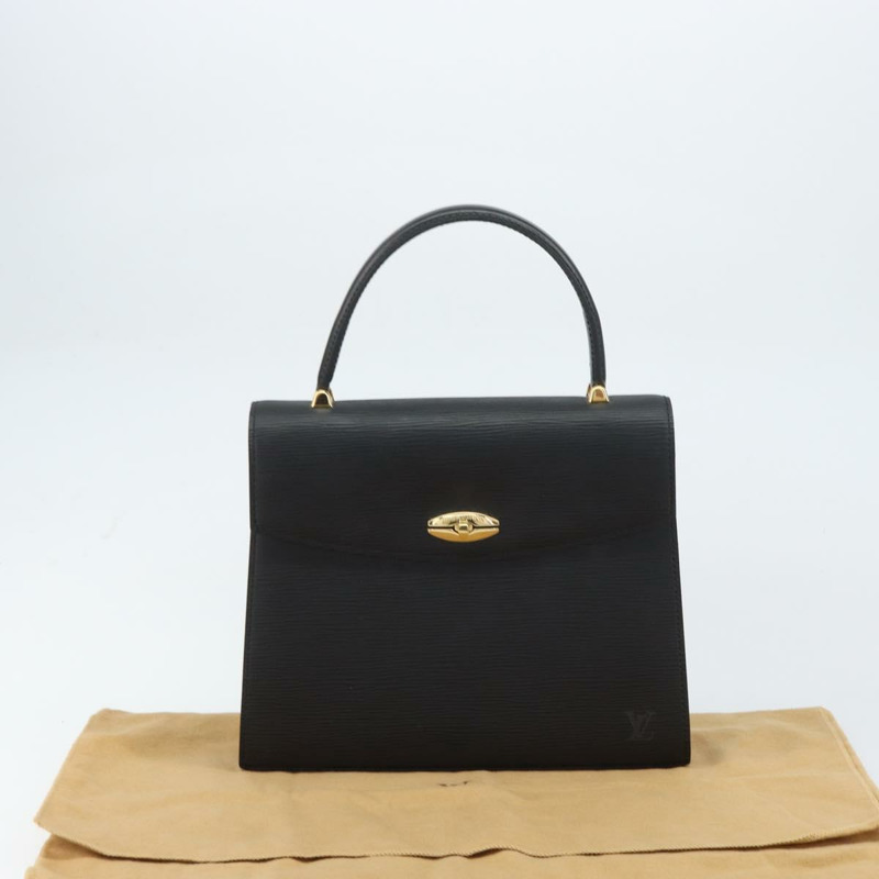 【日本直送】路易威登 Epi Malesherbes 手提包 黑色 M52372 LV Auth mr1661-11