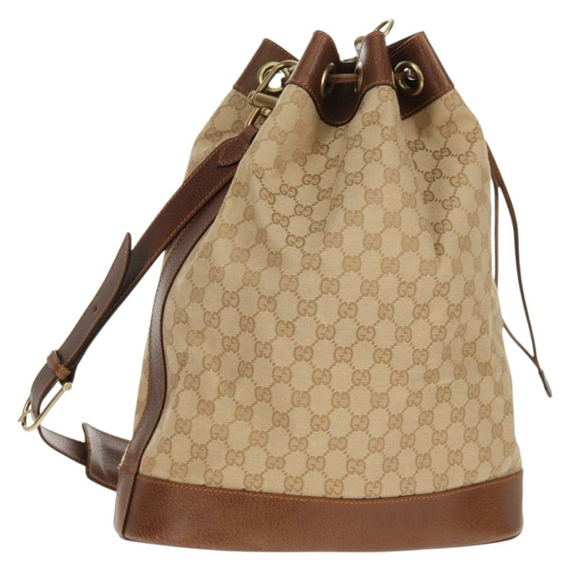 【日本直送】GUCCI GG帆布肩背包 米色金色 正品 yk20026A-0