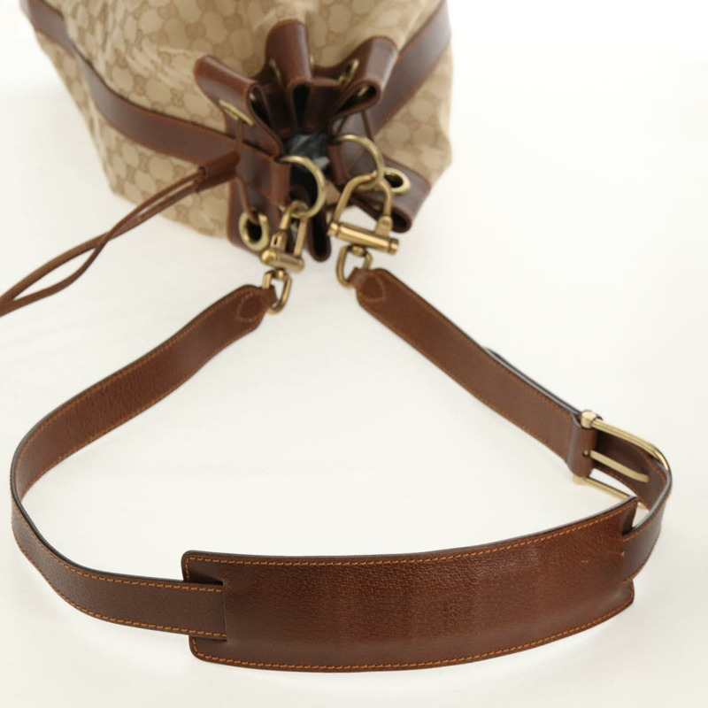 【日本直送】GUCCI GG帆布肩背包 米色金色 正品 yk20026A-6